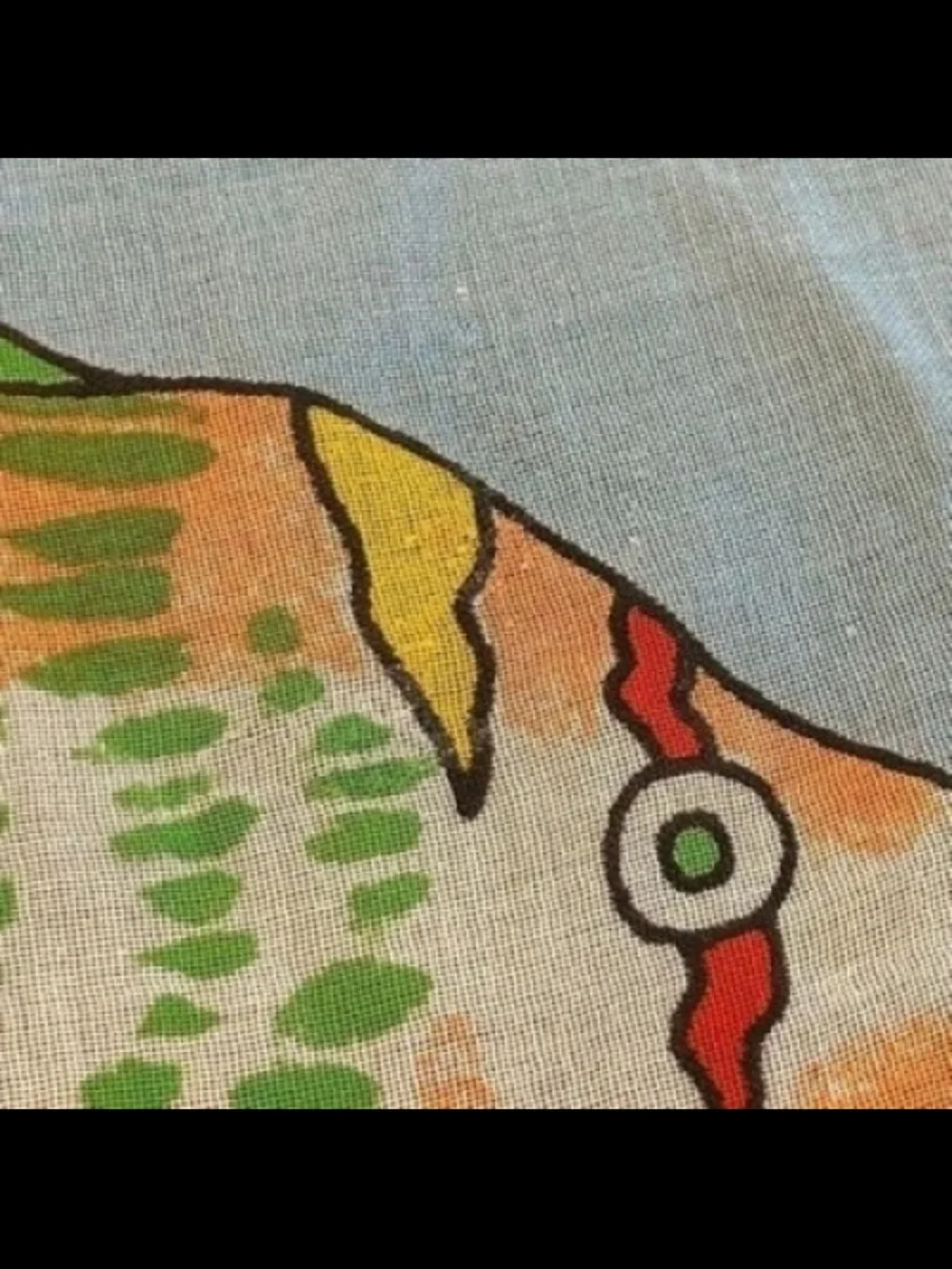 Hermes Light Blue Multicolor Fish Print Silk Scarf